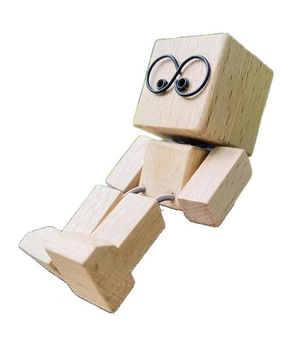 Figurine En Bois Charmant Jambes Qui Se Balancent Petit