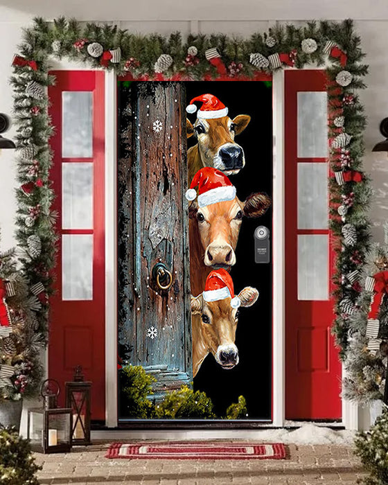 🌟2025 Décoration de Porte d'Entrée Pour Noël Et Halloween