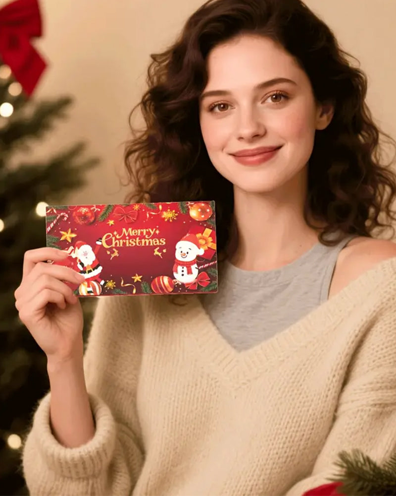 Enveloppe Cadeau Argent De Noël