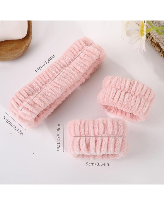 Lot De 3 Bandeaux Pour Le Lavage Du Visage