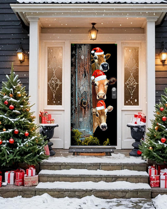 🌟2025 Décoration de Porte d'Entrée Pour Noël Et Halloween