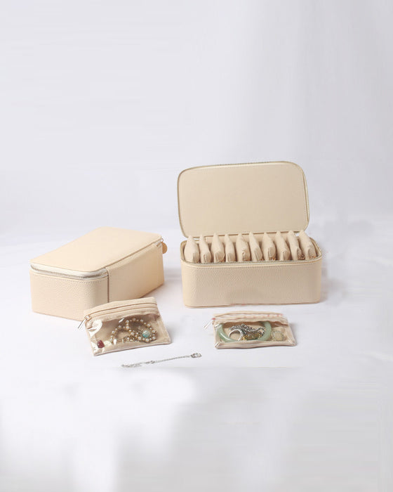 Boîte À Bijoux De Voyage Avec Petites Poches