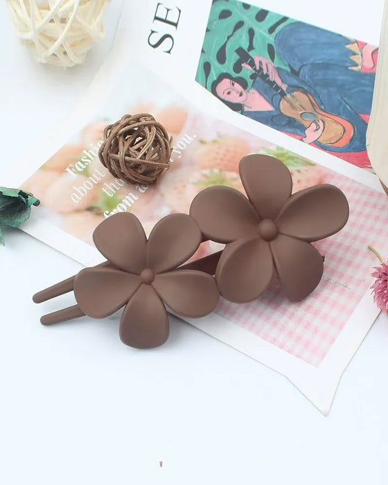 Barrettes Filles Dos Florale