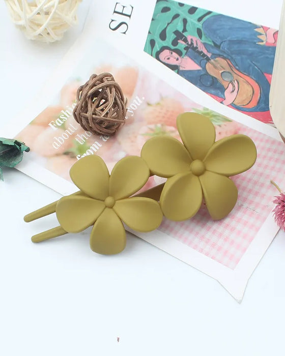 Barrettes Filles Dos Florale