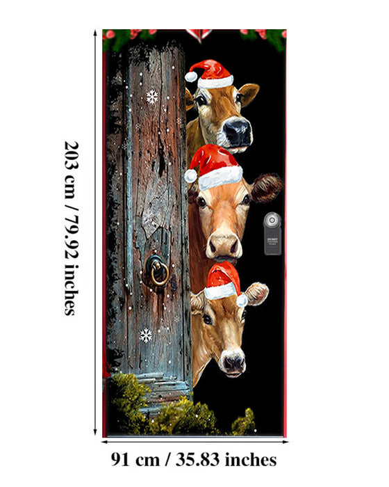 🌟2025 Décoration de Porte d'Entrée Pour Noël Et Halloween