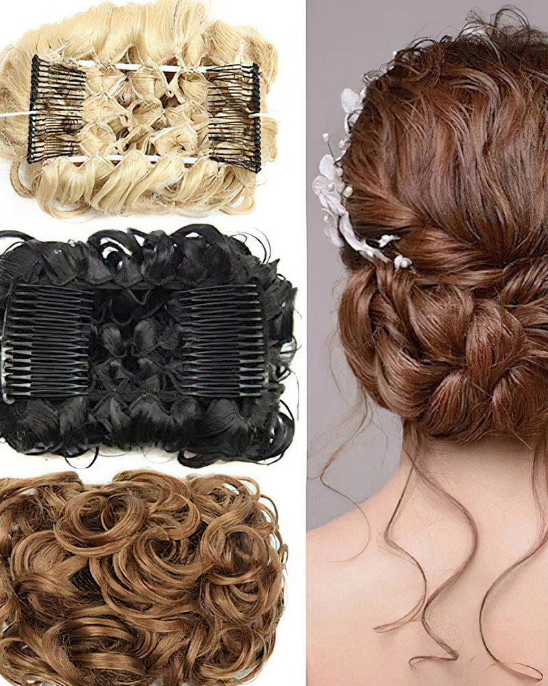 Pince Chignon Bouclé Peigne