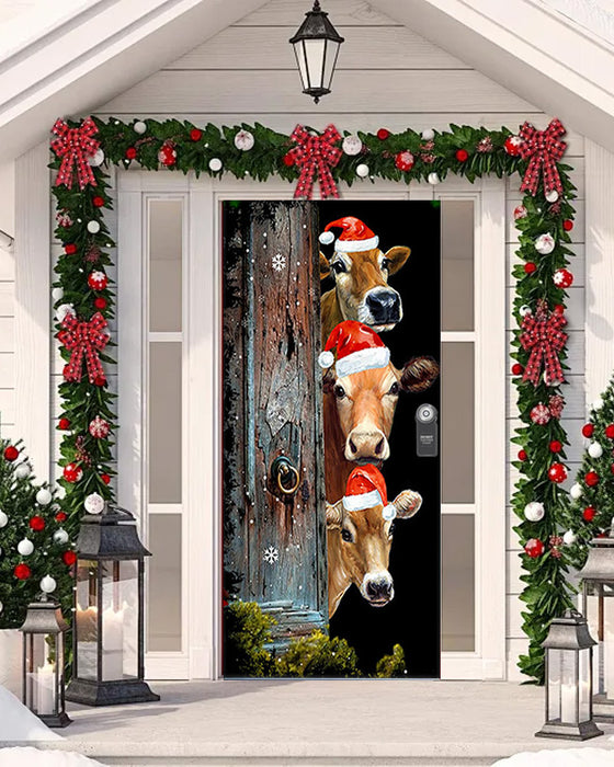 🌟2025 Décoration de Porte d'Entrée Pour Noël Et Halloween