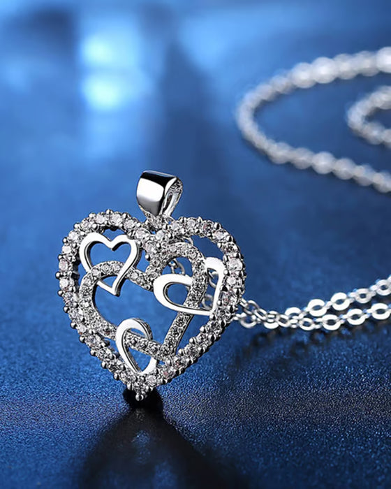 Collier Cœurs Entrelacés