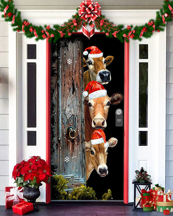 🌟2025 Décoration de Porte d'Entrée Pour Noël Et Halloween