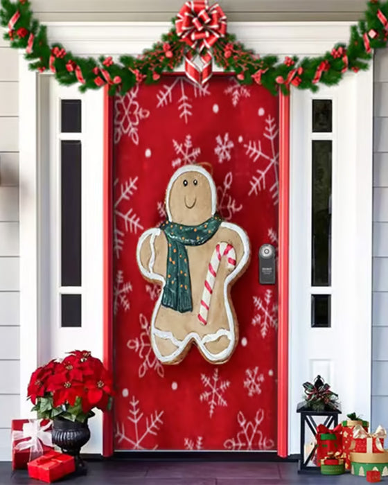🌟2025 Décoration de Porte d'Entrée Pour Noël Et Halloween