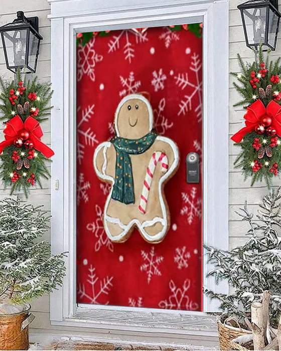 🌟2025 Décoration de Porte d'Entrée Pour Noël Et Halloween