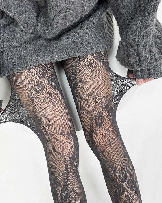 Nouveaux Bas Amincissants Floraux Sexy