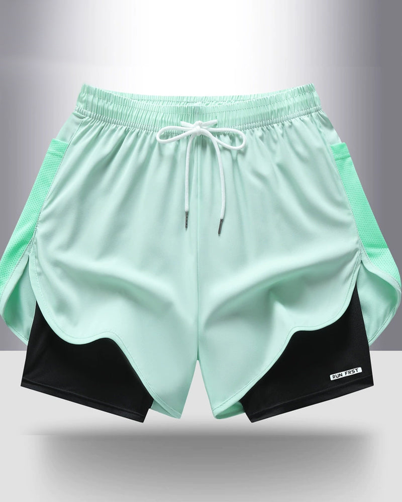 Shorts Respirant Séchage Rapide Double Couche
