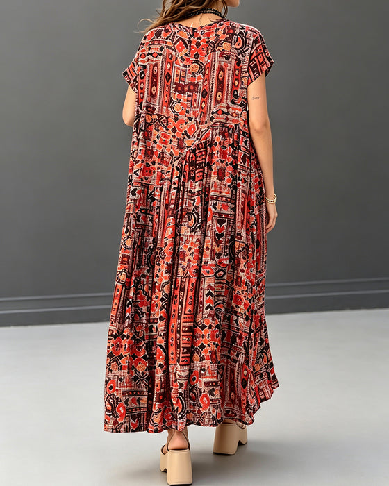 Robe Décontractée Manches Courtes