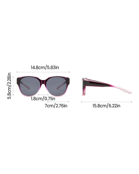 Lunettes De Soleil Rondes Tendance À Protection Uv400 Polarisée