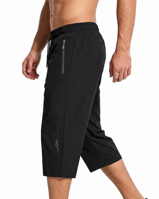 Pantalon Taille Élastique Poche Fermeture Éclair Cordon