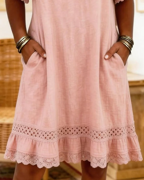 Robe Volants Ourlet A