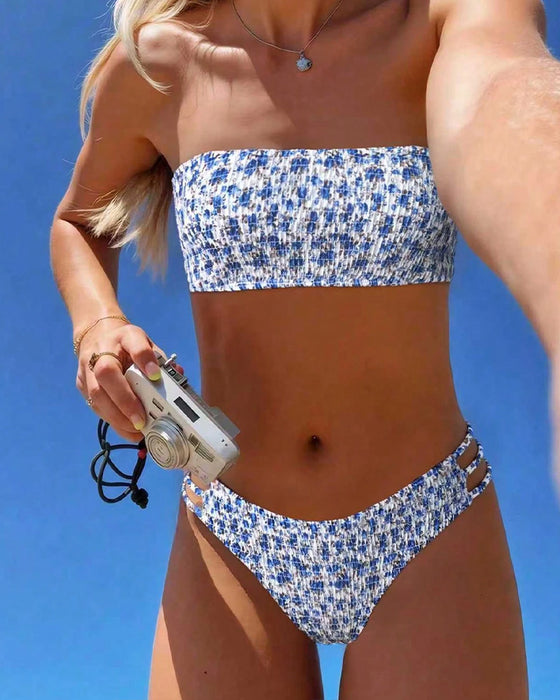 Bikini Petit Imprimé Floral Bandeau