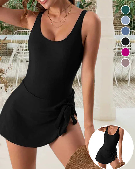 Maillot de bain une pièce coupe svelte gainant le ventre pour femme
