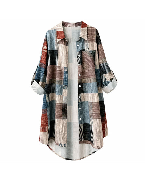 Chemise Patchwork Imprimé Midi