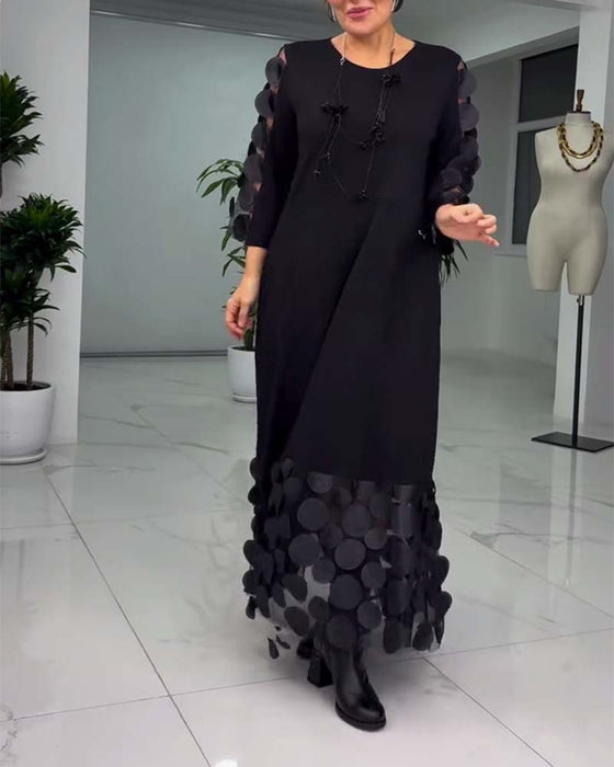 Robe Brodée 3D À La Mode