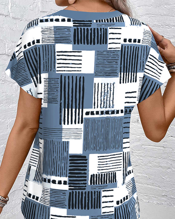 Top Imprimé Irrégulier