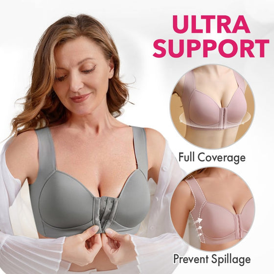 Soutien-Gorge Push-Up Sans Armatures Avec Fermeture Frontale Sans Coutures