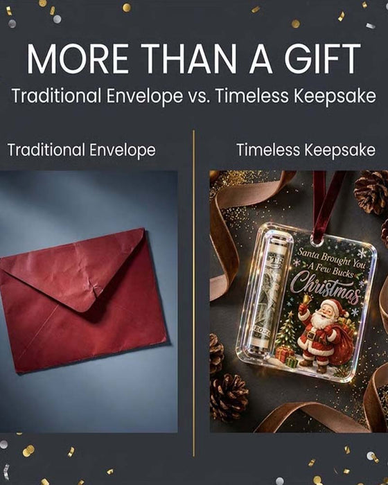 Noël Argent Cadeau Ornement