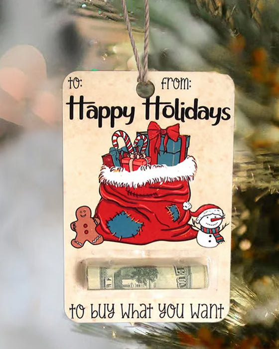 🎅💸 Porte-monnaie en Bois Fait Main Cadeau