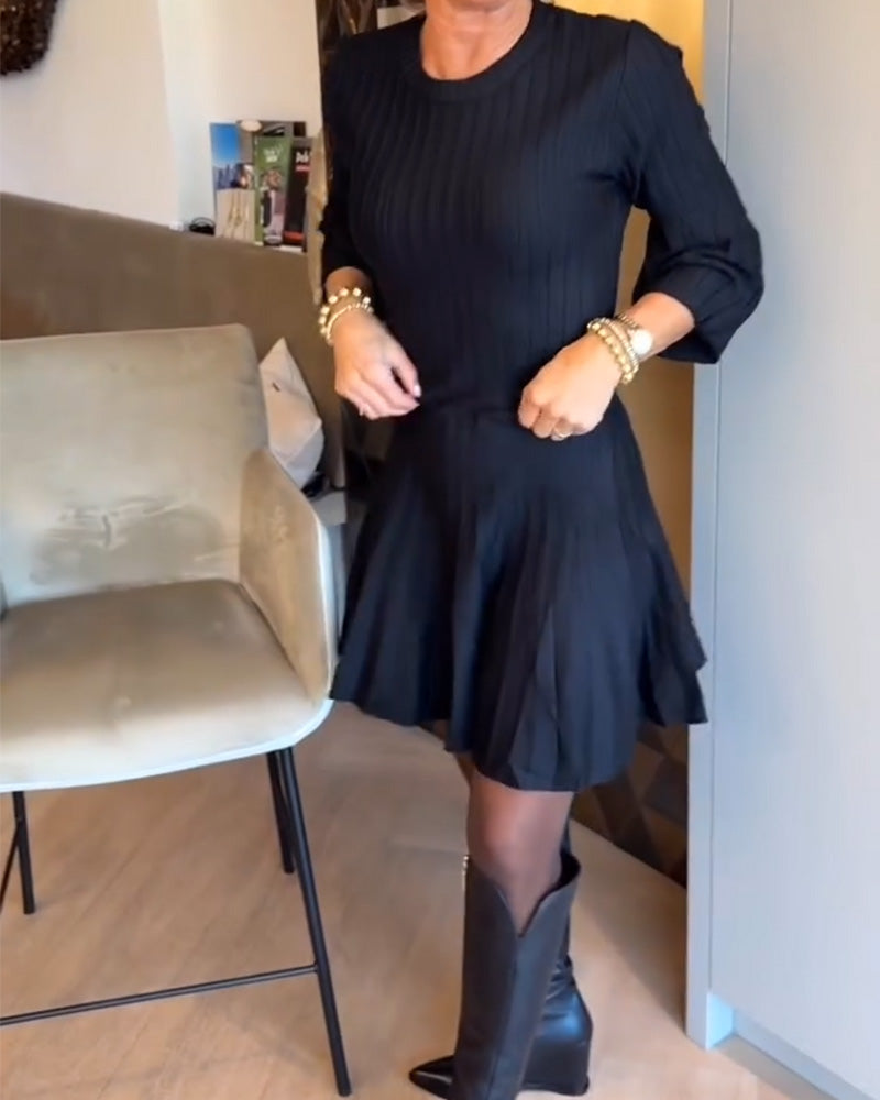 Robe Ligne A À Manches Évasées