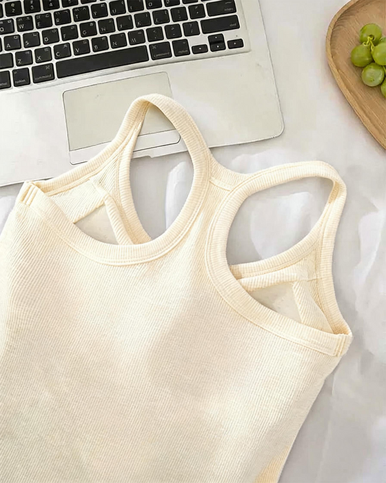 Débardeur Soutien-Gorge Intégré Côtes Unie