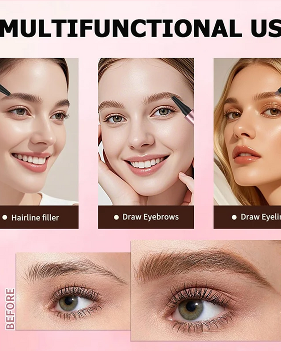 Crayon À Sourcils Liquide À Quatre Griffes