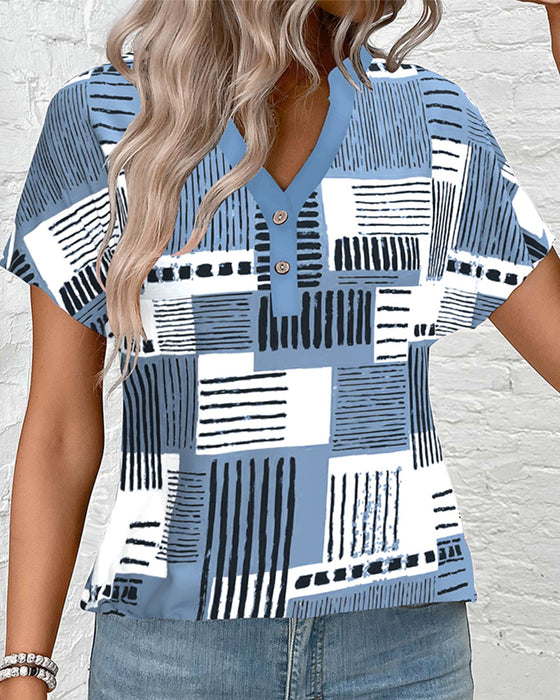 Top Imprimé Irrégulier