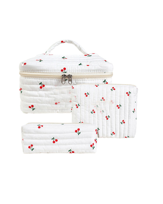 Ensemble de trousses de maquillage trois pièces