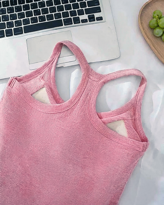 Débardeur Soutien-Gorge Intégré Côtes Unie