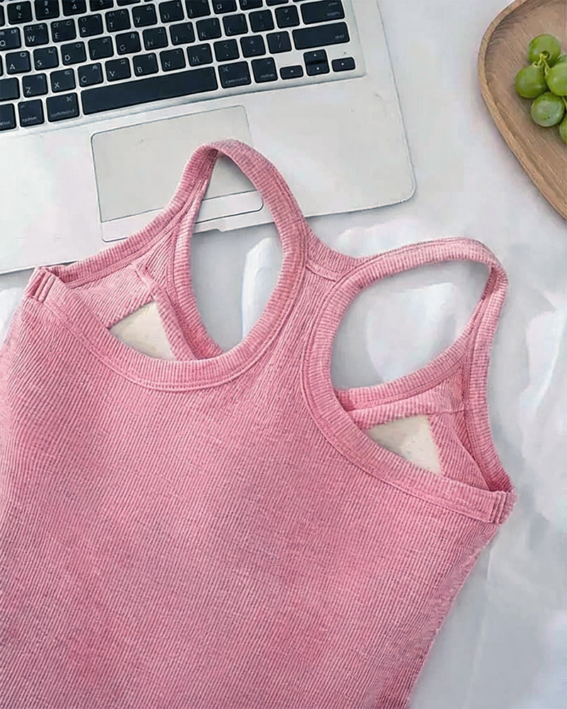 Débardeur Soutien-Gorge Intégré Côtes Unie