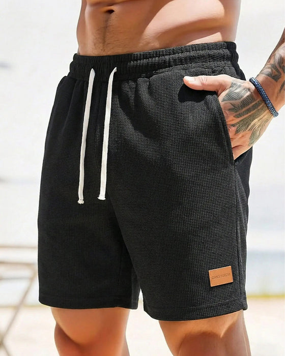 Shorts Homme Gaufré Décontracté