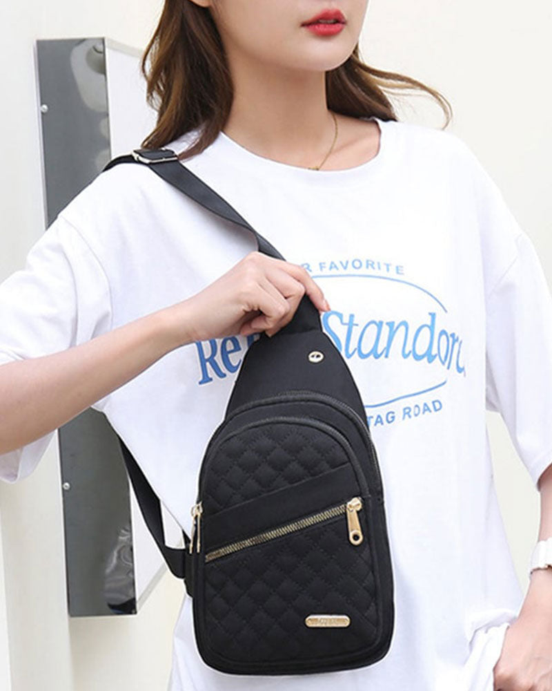 Sac Femme Mode Brodé Matelassé Poitrine