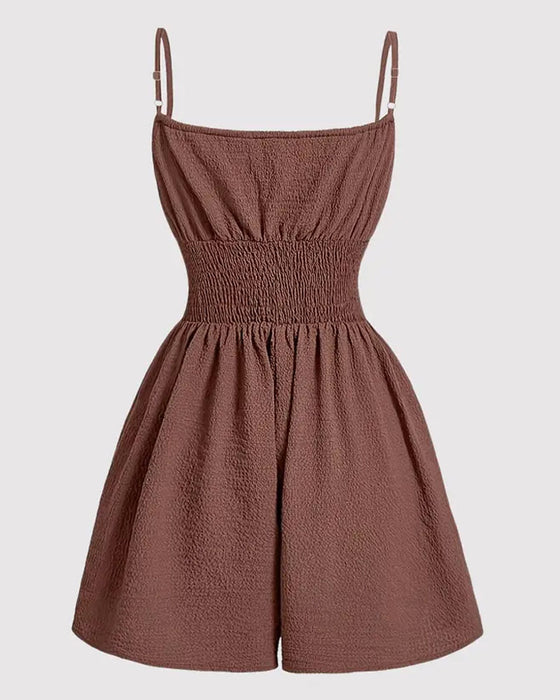 Combinaison Décontractée Plissée Camisole