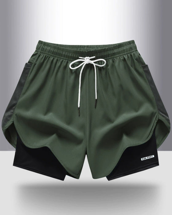 Shorts Respirant Séchage Rapide Double Couche