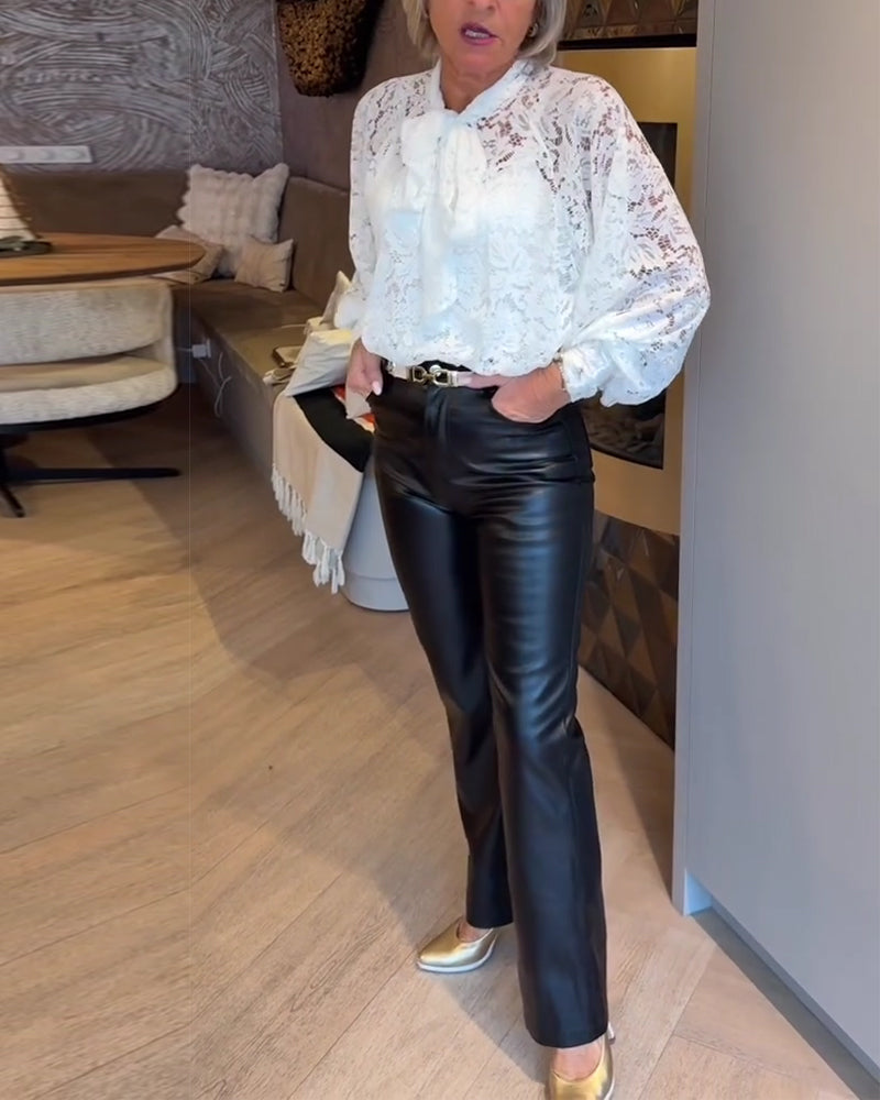 Blouse Design Ruban Dentelle