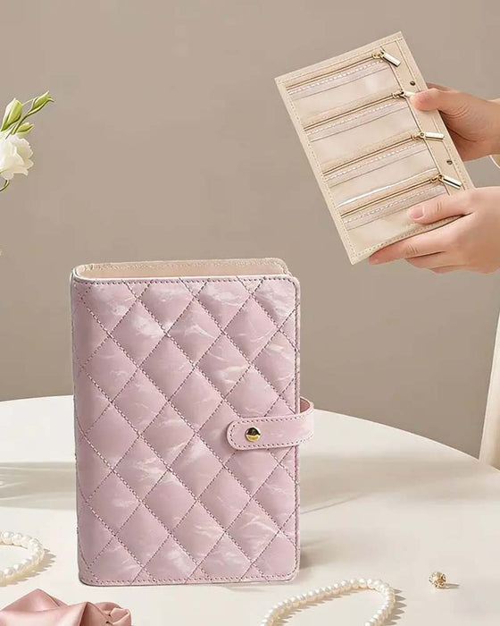 Luxe Matelassé Crème Organisateur De Voyage Accès Facile Compartiments Imperméable Cadeau Pour Elle
