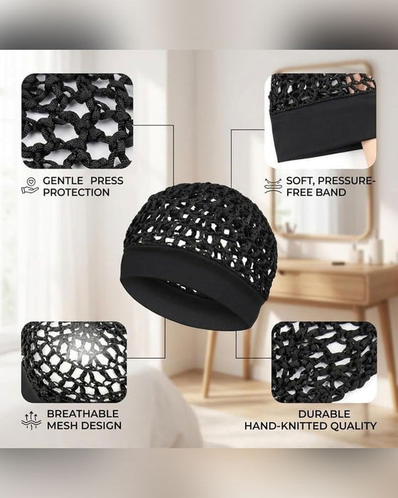 Bonnet Élastique À Large Bord Pour Sommeil