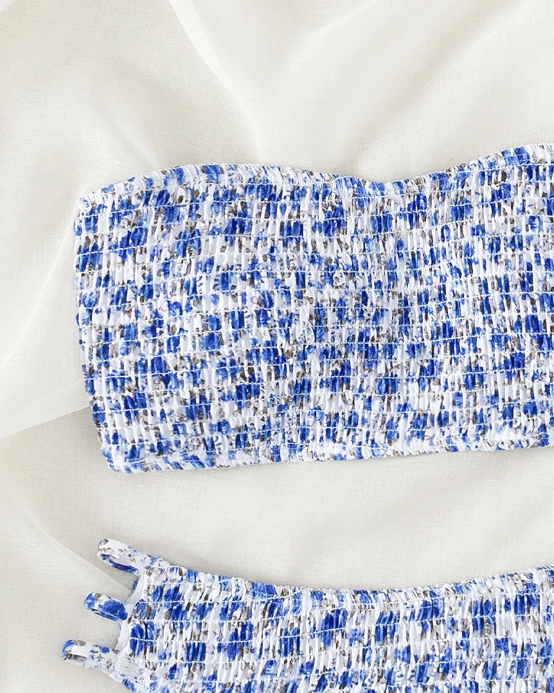 Bikini Petit Imprimé Floral Bandeau