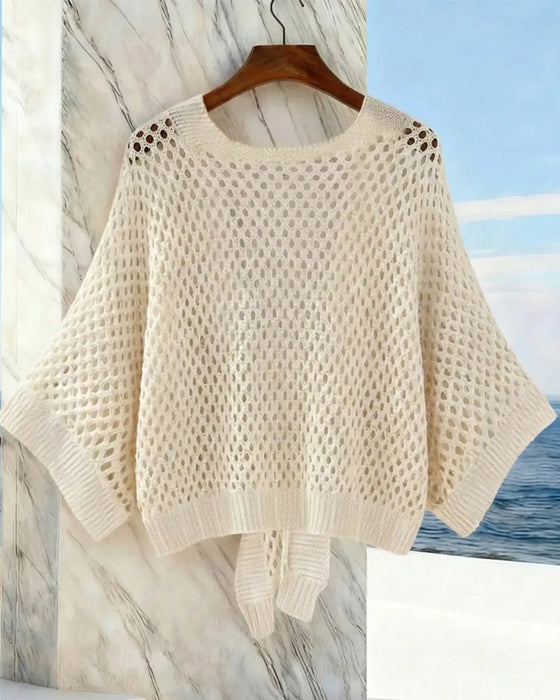 Cardigan À Nouer Devant Ourlet Ajouré