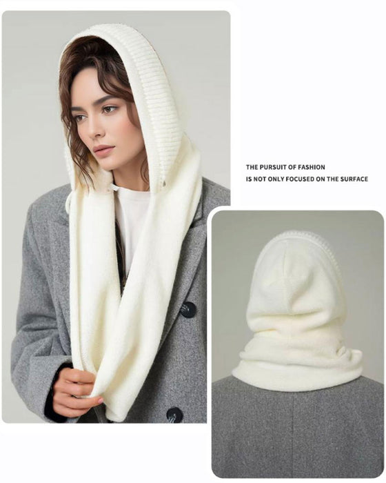 Vente En Gros Écharpe À Capuche Tricotée Unie