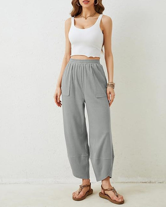 Pantalon Femme Sarouel Jambe Large
