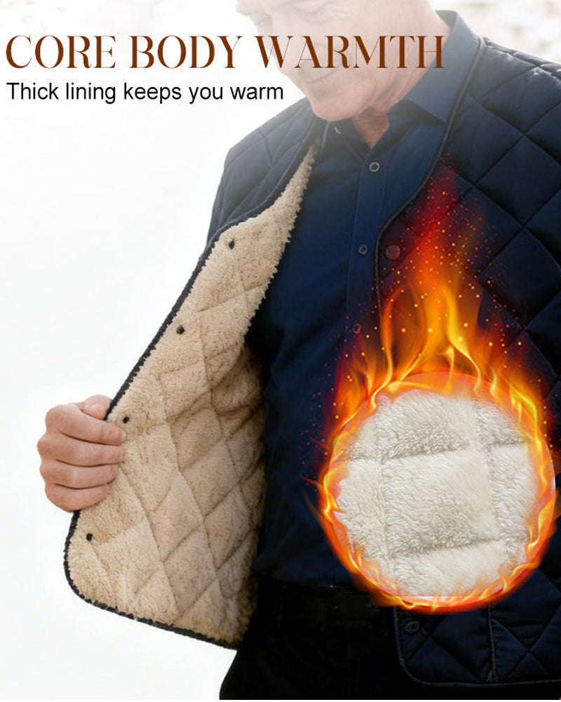Gilet Homme Casual Matelassé Doublure Thermique