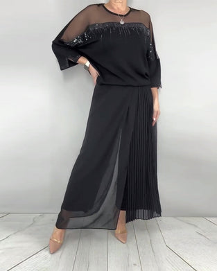 Blouse Maillage Éclaté Loose