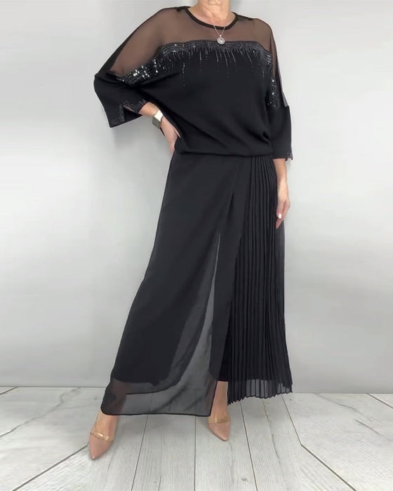 Blouse Maillage Éclaté Loose